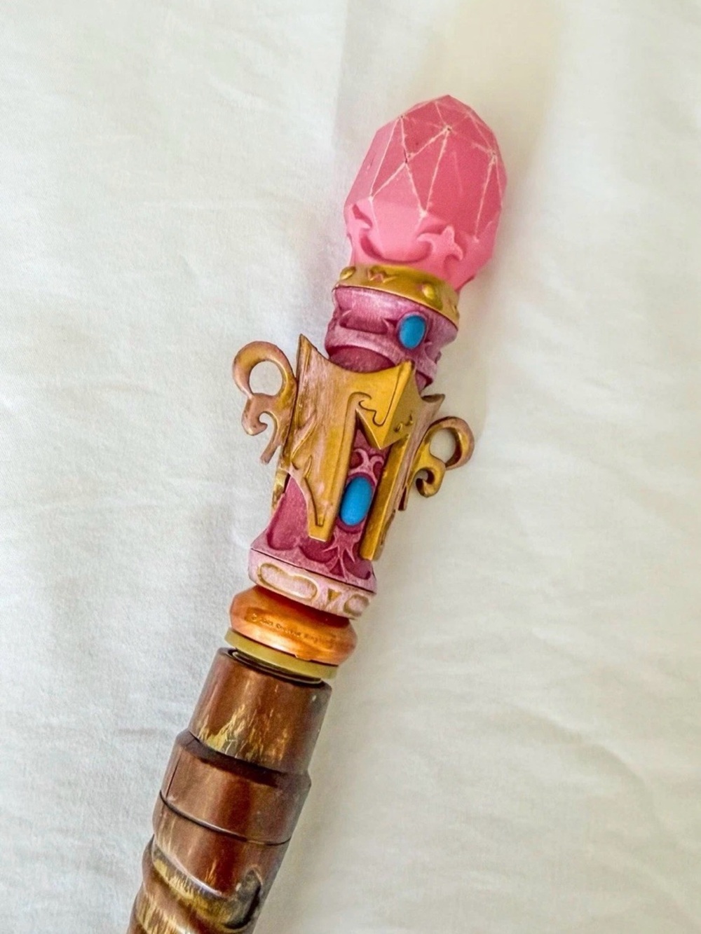 MagiQuest magic wand pink gem topper RETIRED, tested and works